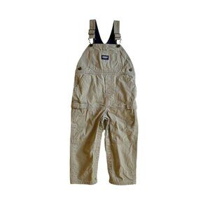 OshKosh Twill Overalls In Khaki Tan